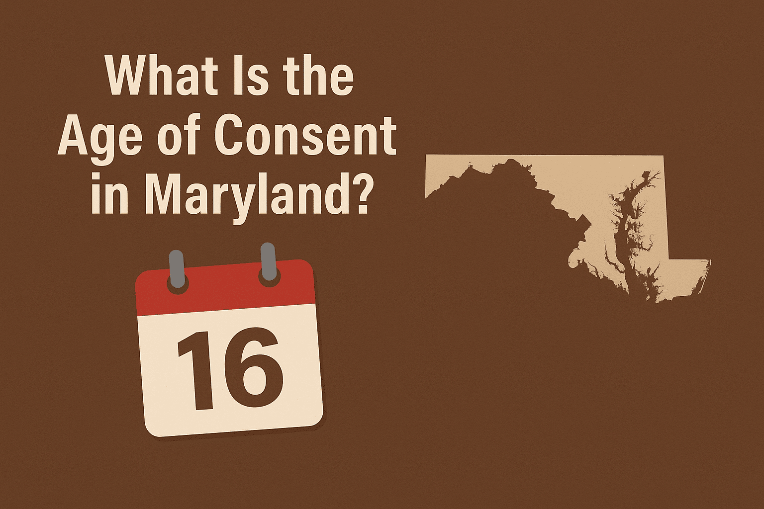 a calendar and map of maryland