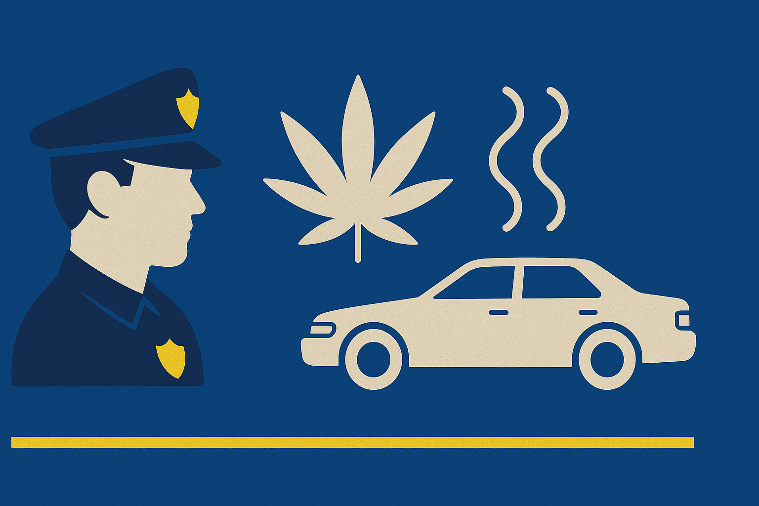 a police officer and a car