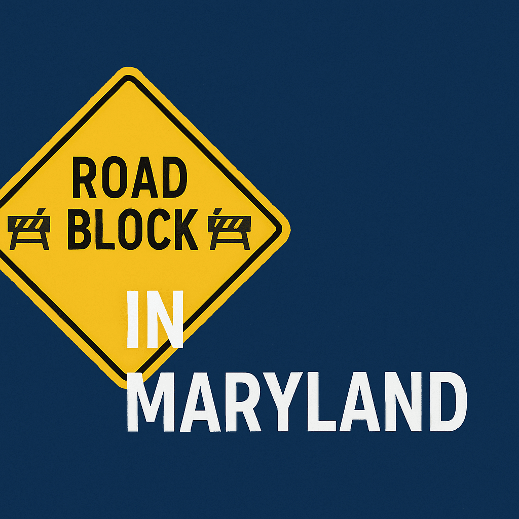 a yellow road sign with black text