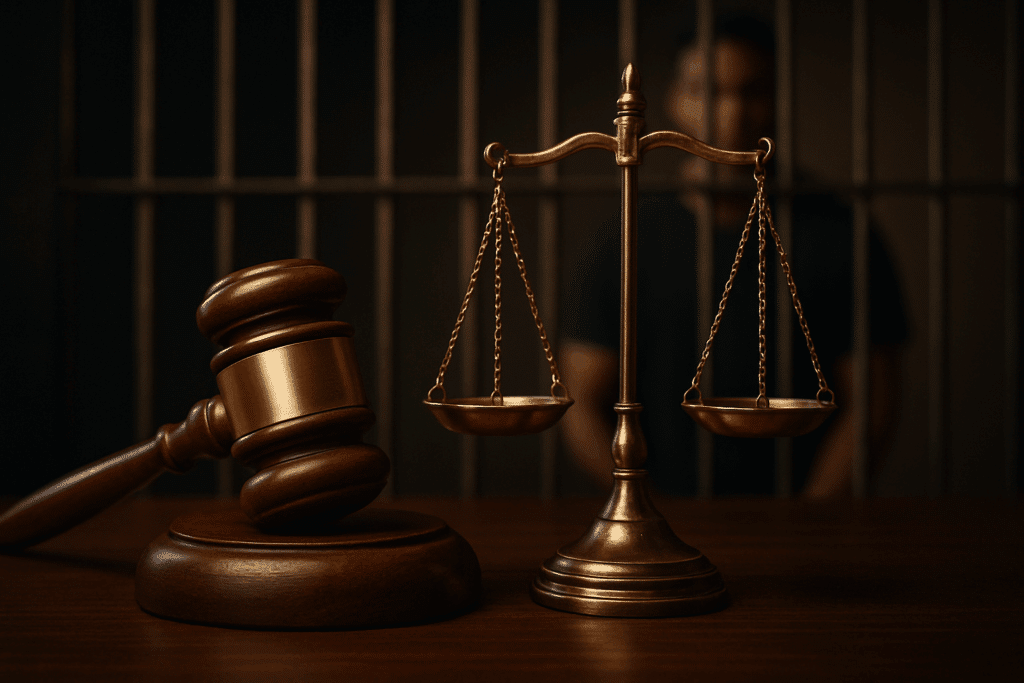 a gavel and scales of justice