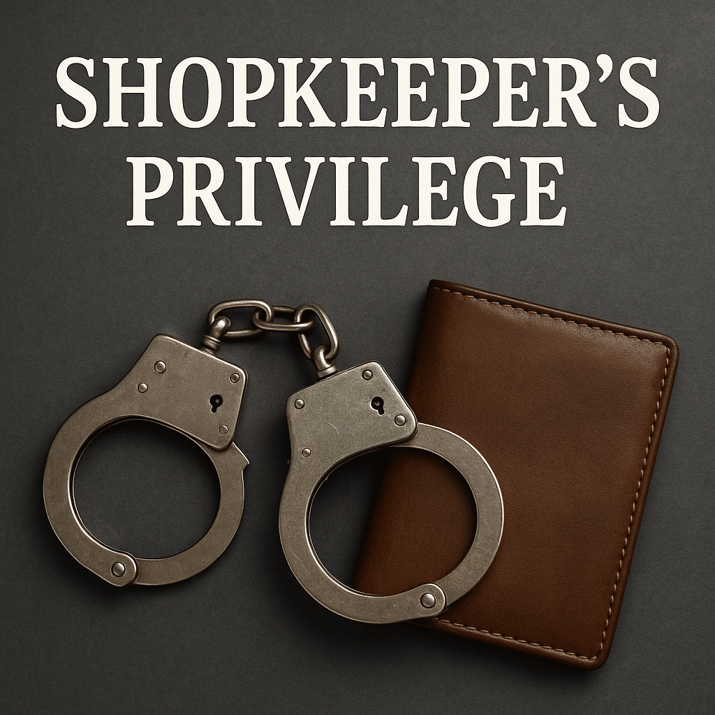 a pair of handcuffs and a wallet