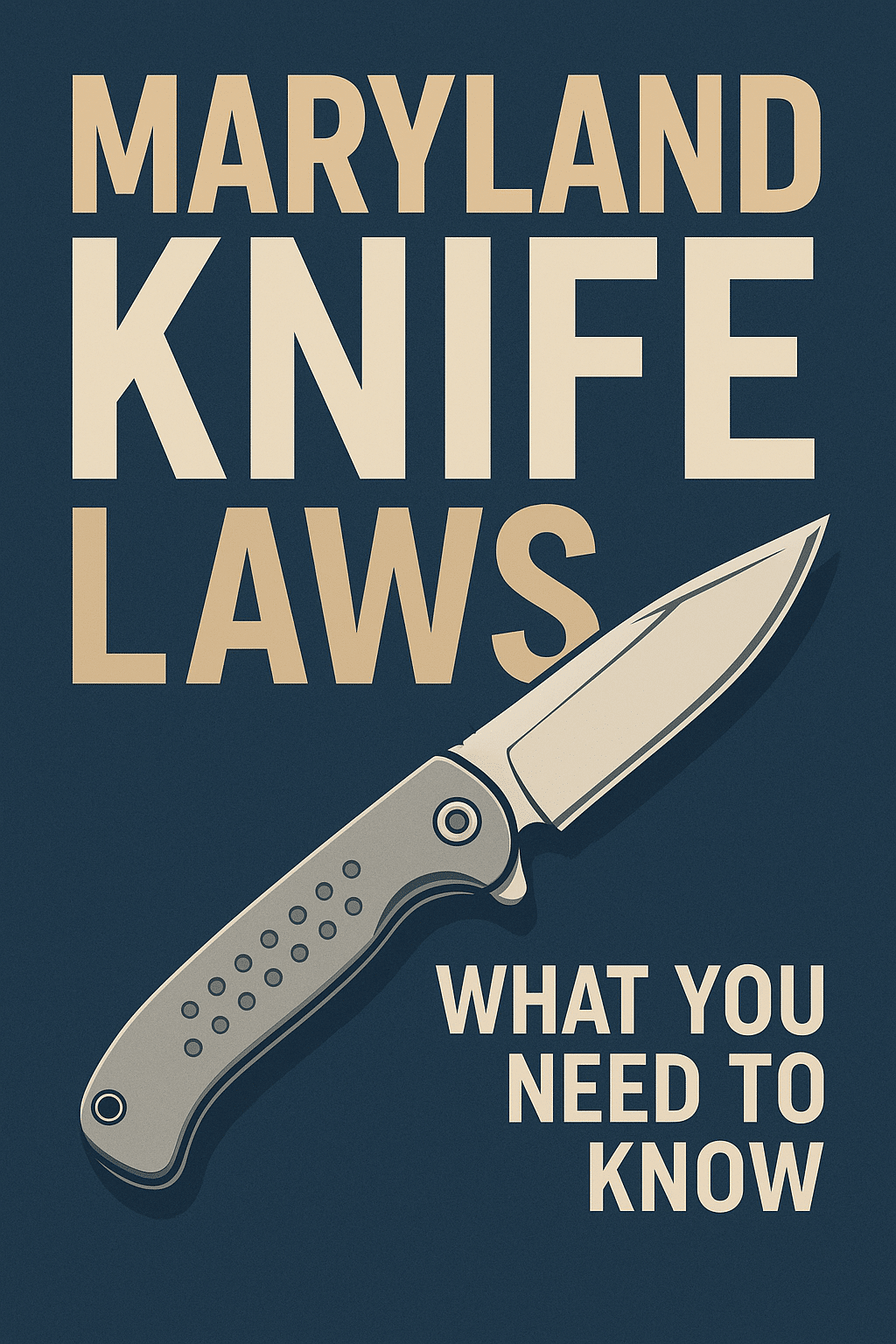 a knife with a handle