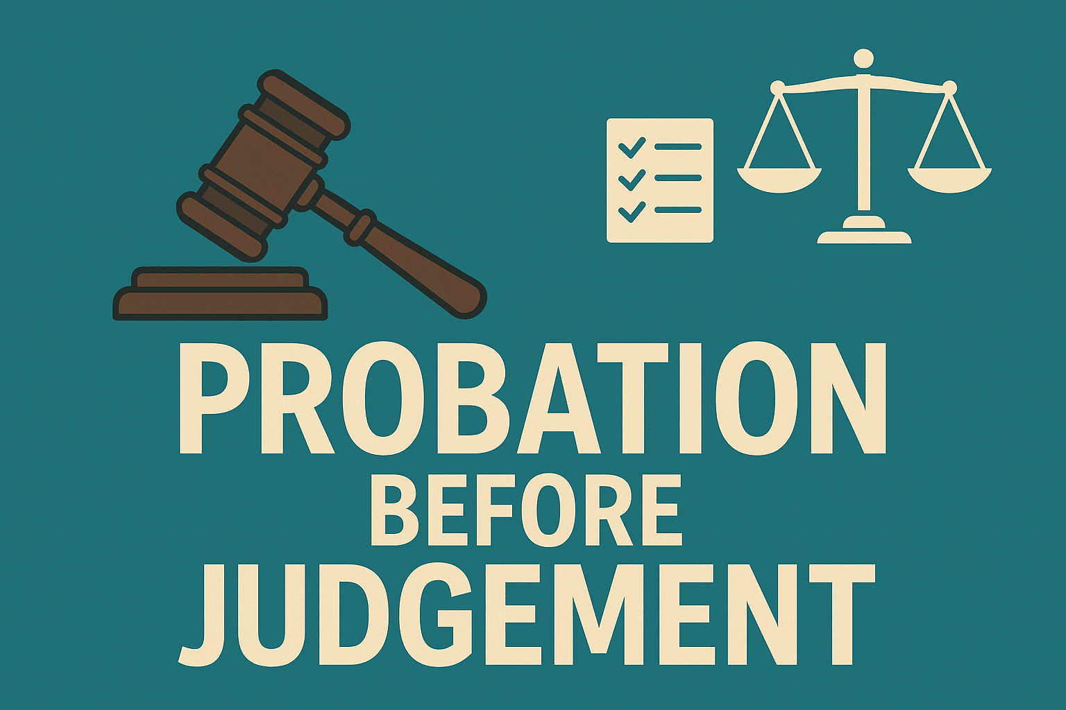 Legal concept of probation before judgement