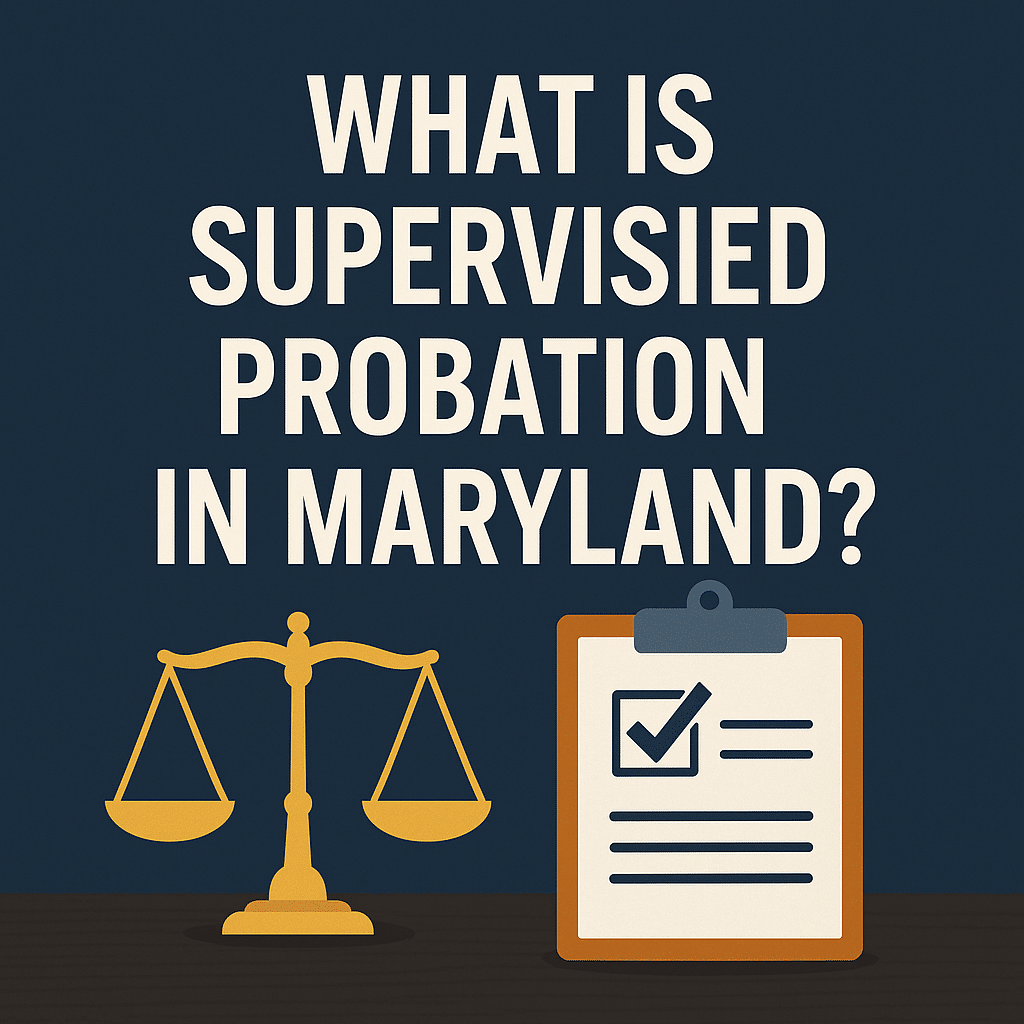 Question about supervised probation in Maryland